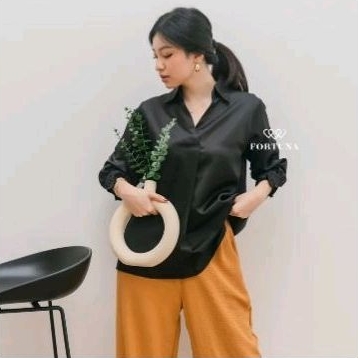 Top Satin by Fortuna (Ruby Top Satin) Atasan / Blouse Satin