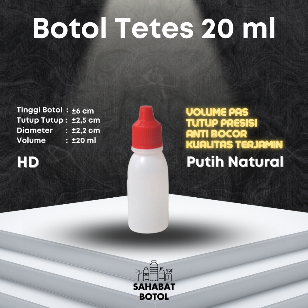 BOTOL TETES 20 ML NON SEGEL ESEN ESSEN