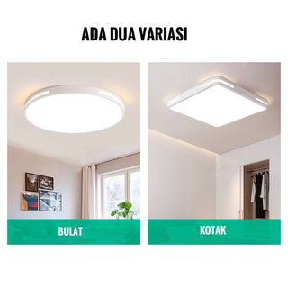 Lampu Plafon Jumbo Mewah Ruang Tamu Rumah 3 Warna 24W 36W 48W 72W | Lampu LED Paneled | LED Strip Ruangan Kamar | Ceilling Lampu Hias Modern