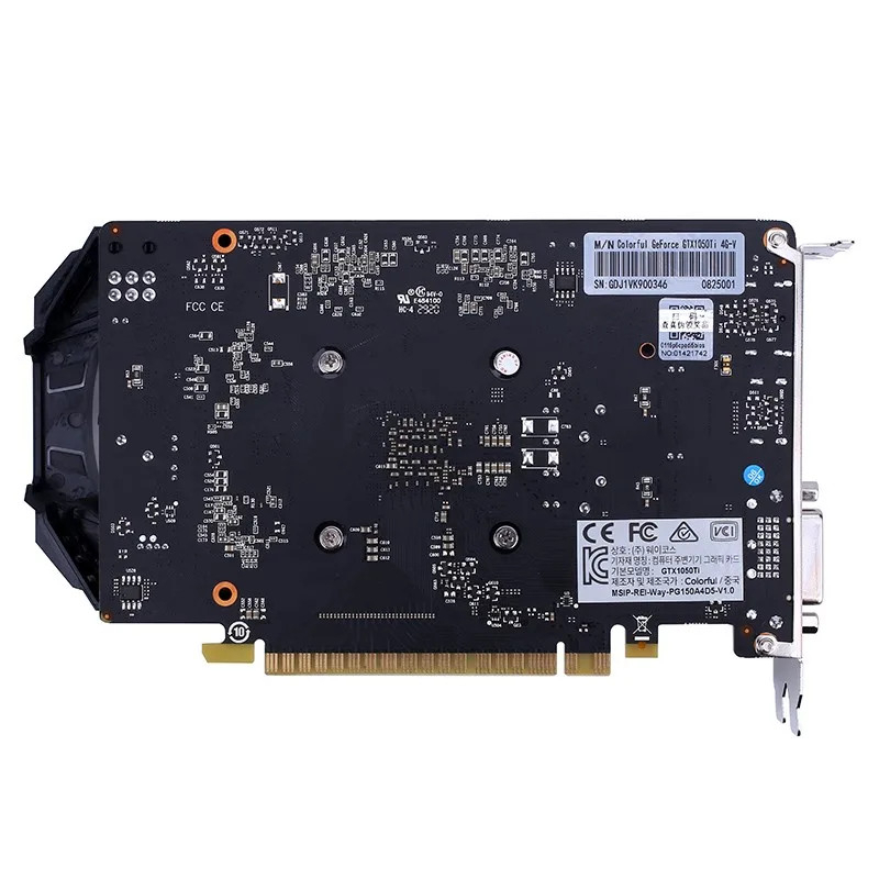 VGA Card Colorful GeForce GTX 1050 Ti 4G-V GDDR5 DVI HDMI DP - GTX1050