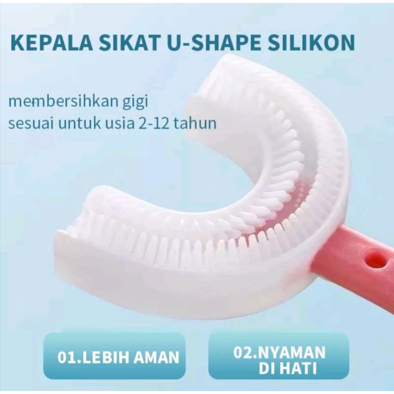 SIKAT GIGI BALITA &amp; ANAK 2-6 TAHUN U-Shape • Pasta Gigi Anak