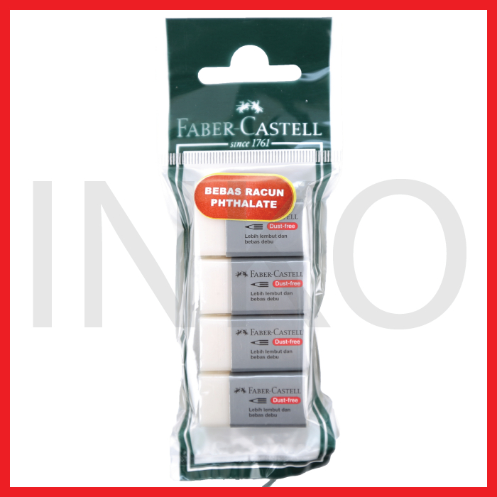 

FABER CASTELL ERASER DUST FREE 7296 SET 4