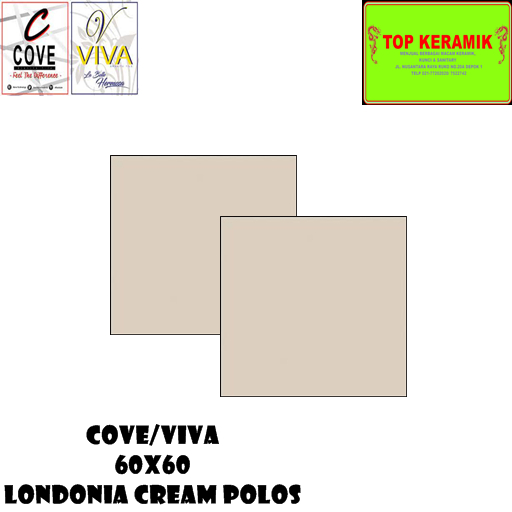 Granite Lantai Viva/Cove 60x60 Londonia Cream Polos Kw 1