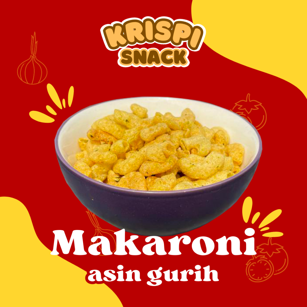 

MAKARONI PEDAS ASIN DAUN JERUK 500G KRISPI SNACK BANDUNG