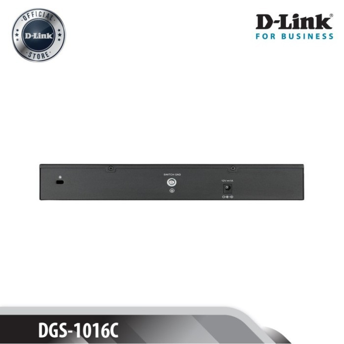 D-Link DGS-1016C 16 PORT  UNMANAGED STANDALONE GIGABIT SWITCH