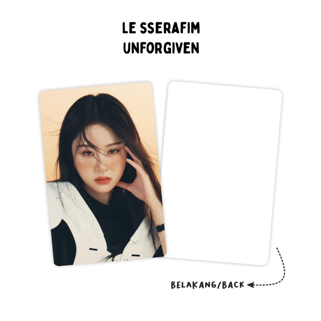 [1 SISI] Photocard Le Sserafim Unforgiven Isi 25 pcs Unofficial