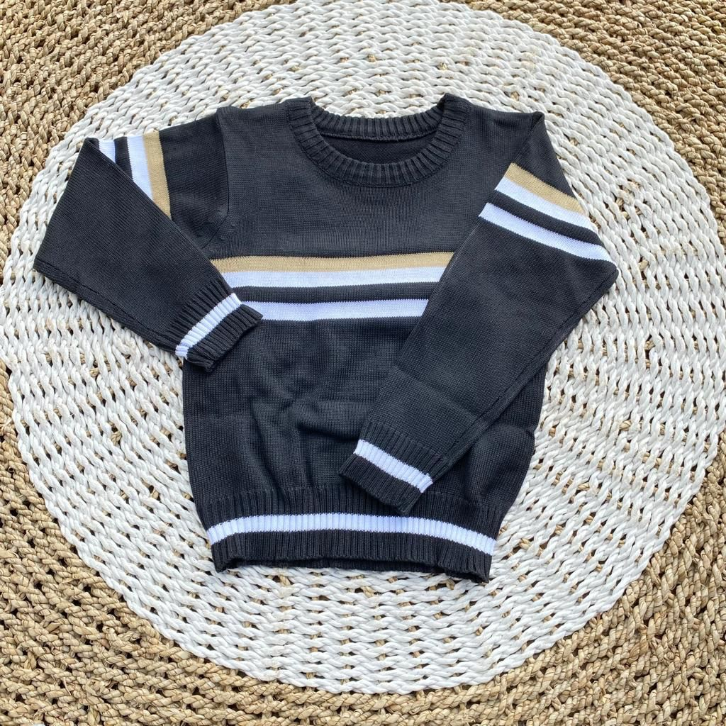 Sweater rajut asli rajut tebal baju hangat bayi lengan panjang