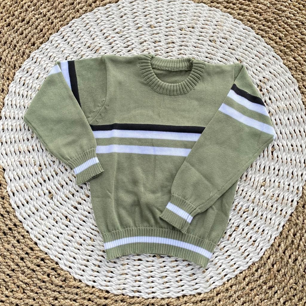 Sweater rajut asli rajut tebal baju hangat bayi lengan panjang