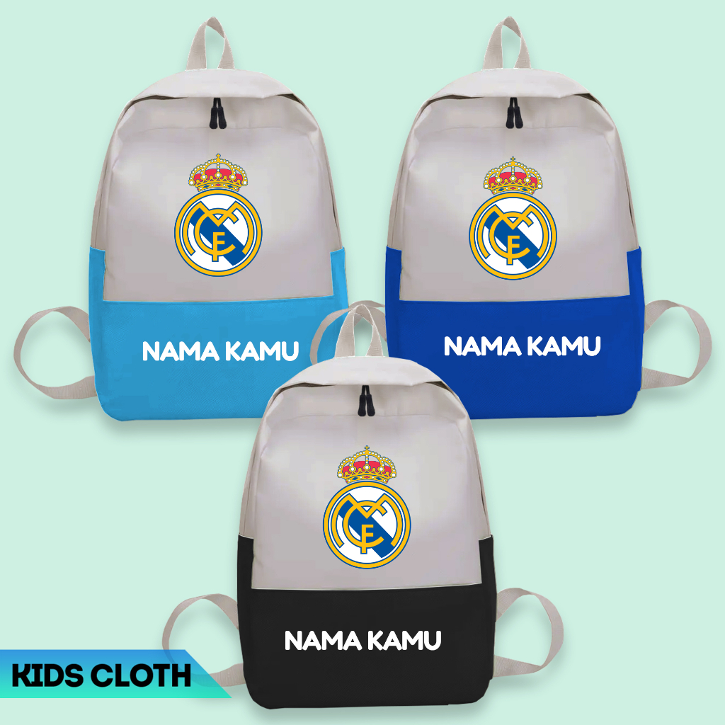 Tas Anak Real Madrid Tas Anak Laki Laki Real Madrid Tas Anak Perempuan Real Madrid Ransel Anak Gamba