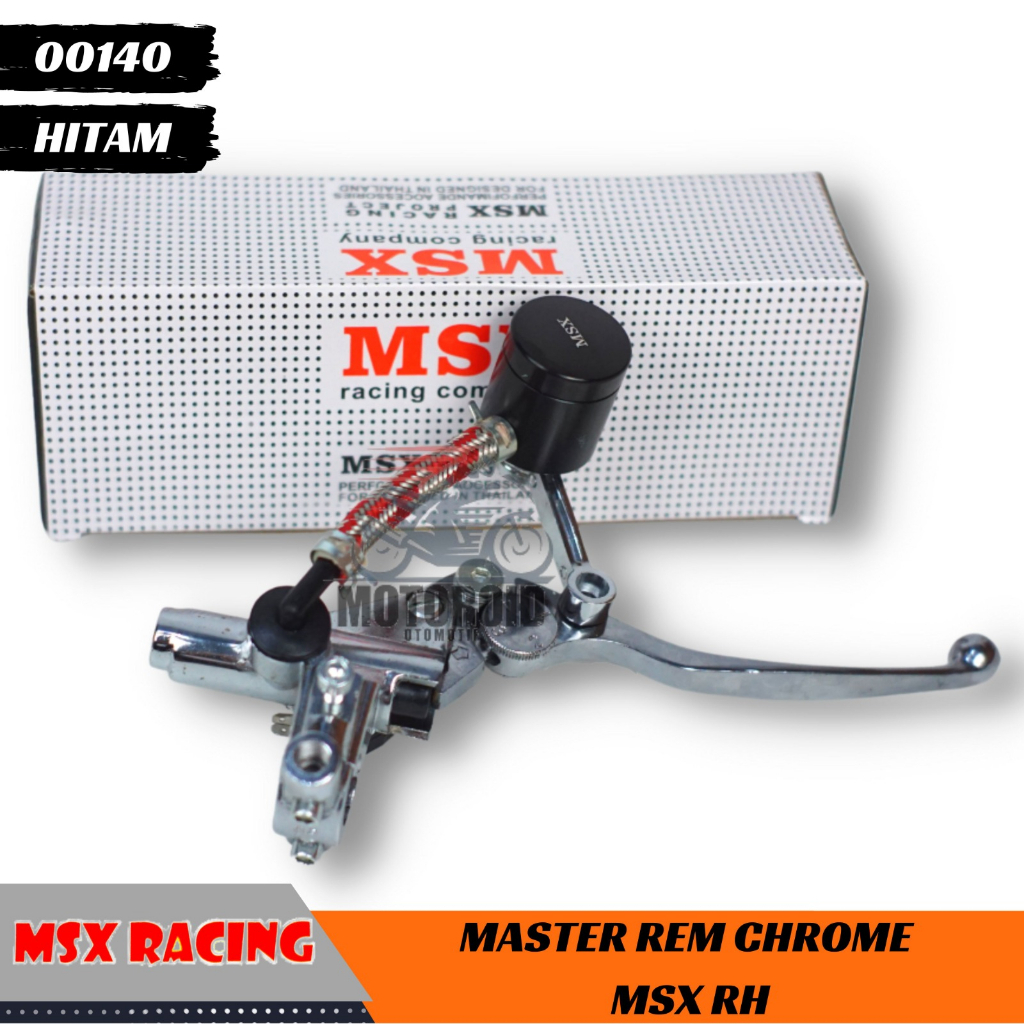 Master Rem Tabung Cnc Kanan RH Universal Racing Silver Chrome