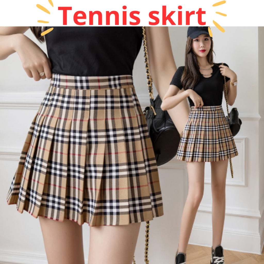 [BAWAHAN WANITA/ROK] Tennis skirt -size S/M/L dan big size sampai 7XL