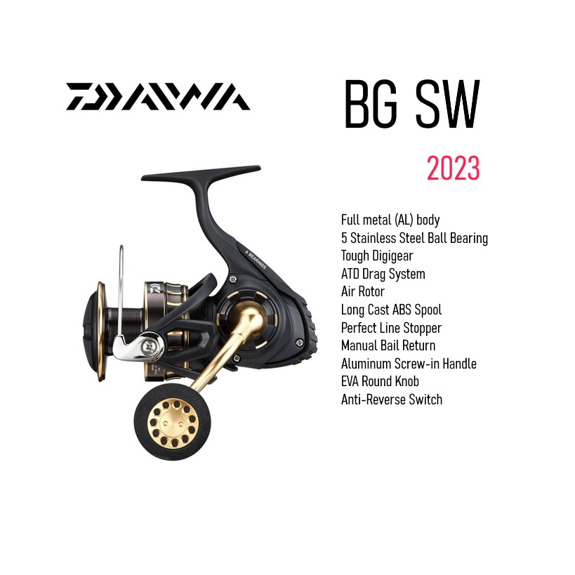 Daiwa BG SW 2023 Spinning Reel Pancing