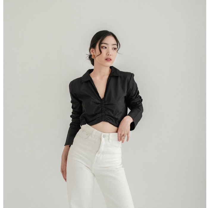 RX FASHION - AVA TOP BLOUSE TWISTCONE - PN