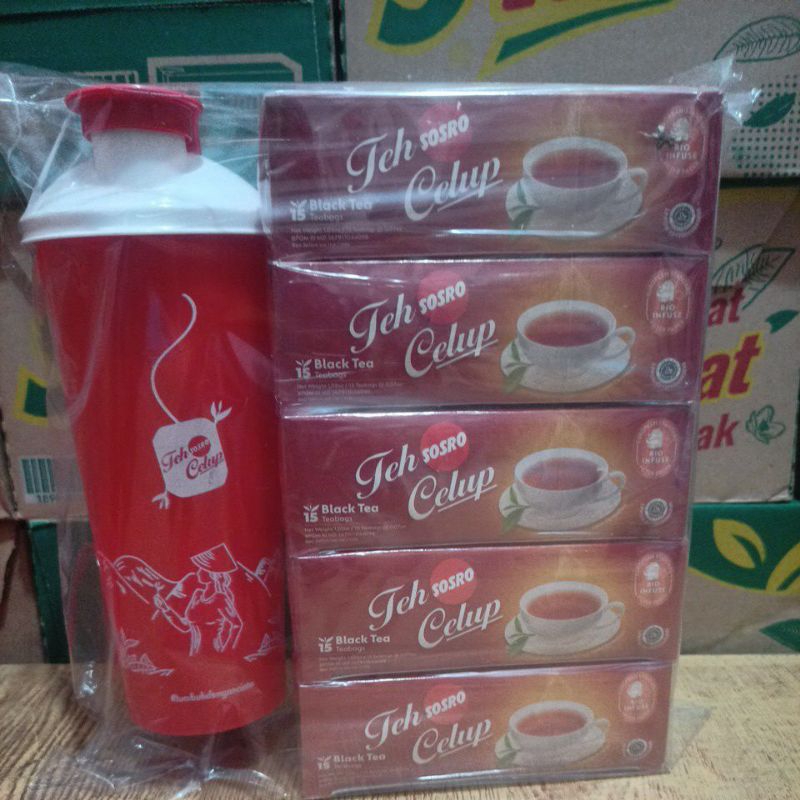 

Teh Celup Sosro 5 kotak + Tumbler Cantik