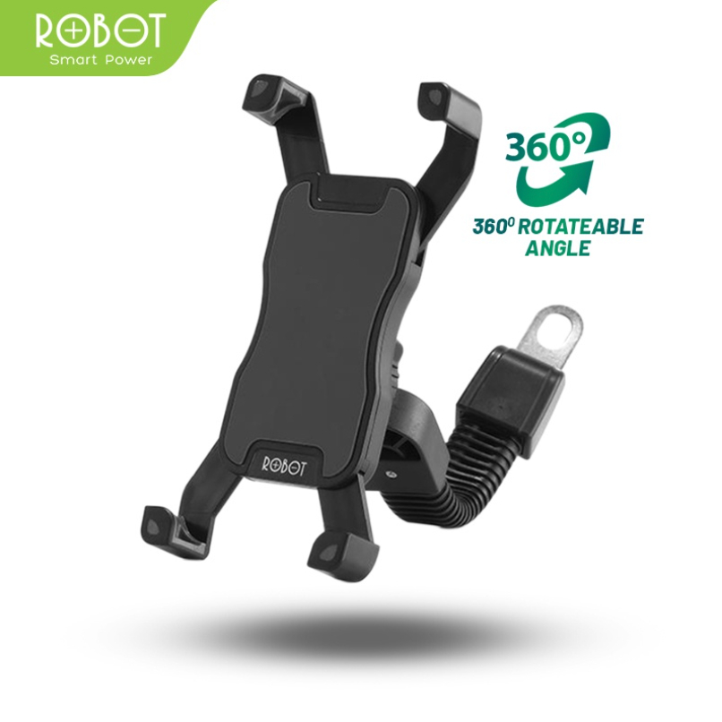 ROBOT RT-MH02 Phone Stand Car Holder Motor Holder - Garansi Resmi 1 Tahun