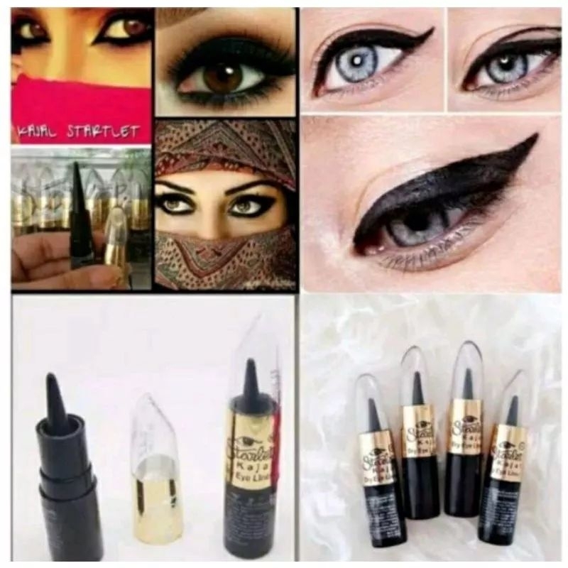 CELAK KAJAL EYELINER ARAB KAJAL STARTLET  DRY EYELINER/CILAK MATA ARAB