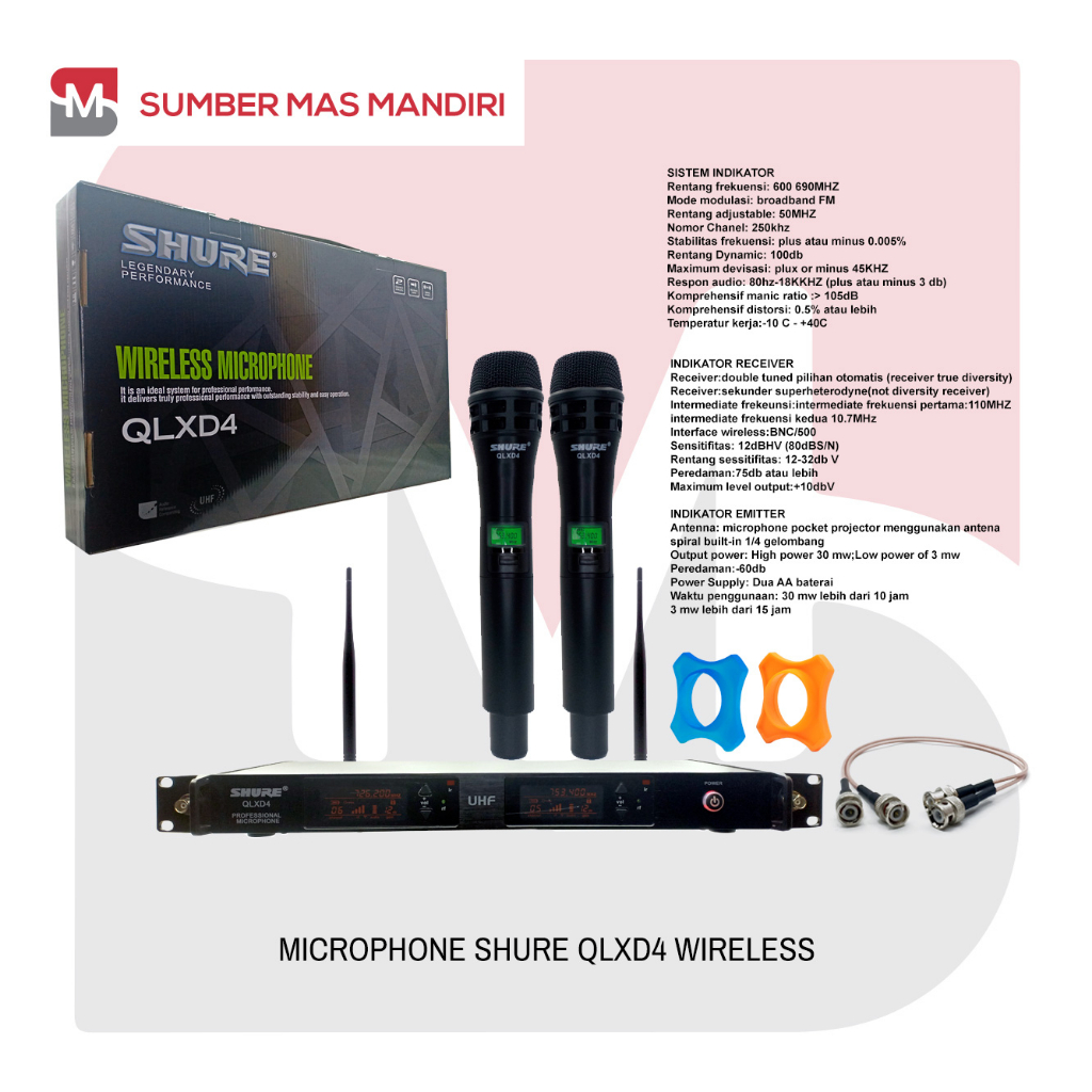 MIC SHURE QLXD4 MICROPHONE WIRELESS BEST QUALITY MULTI CHANNEL