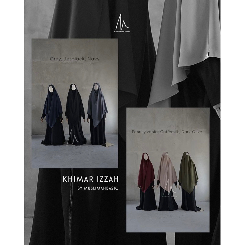 FK instant Muslimah Basic Izzah Series Navy size S