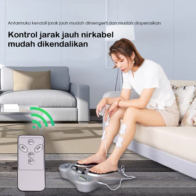 Alat terapi kaki Pijat listrik Akupuntur Electromagnetic Foot Massager/Alat Terapi badan dan Kaki Strum/Alat Terapi Stroke