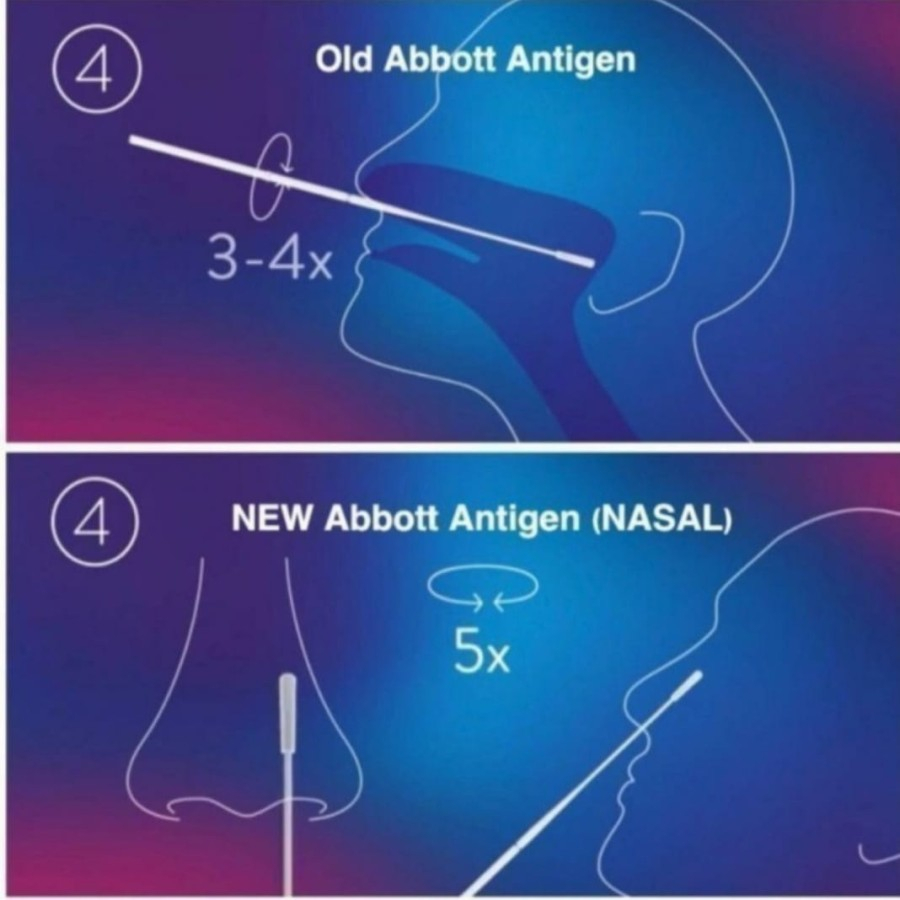 Abbot Test Swab Antigen Abbott Nasal Bioquick Rapid Antigen NASAL-NASOPHARYNG Alat Test Antigen