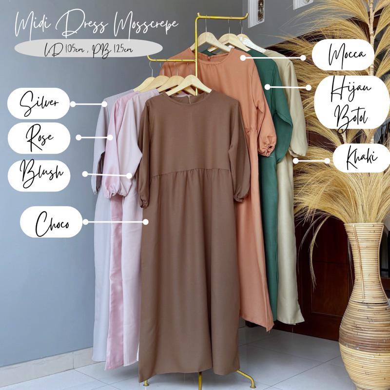 HARGA AMBYAR MIDI DRESS LUCIU JUMBO