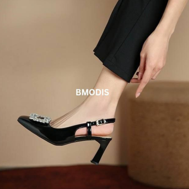 0506 High Heels Wanita 7cm Fashion Import Sepatu Hak Tinggi Glossy Elegant Bisa COD (With Box)