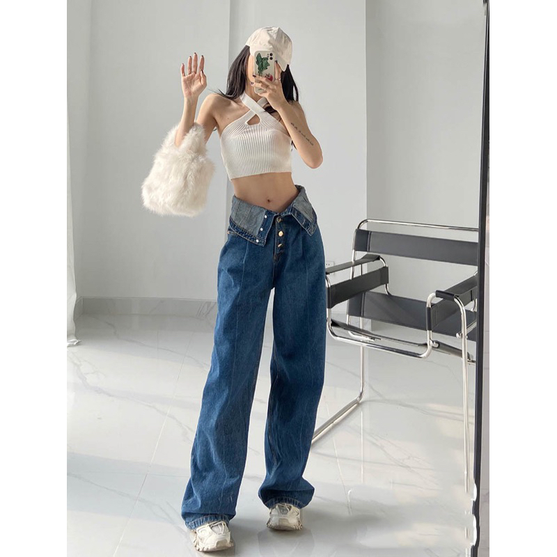 JEANS IMPORT NEW MODEL HIGHWAIST LONG PANTS PANJANG MX648