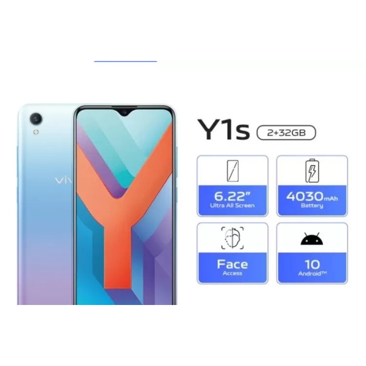 VIVO Y1S 2/32 - 3/32 GARANSI RESMI NEW