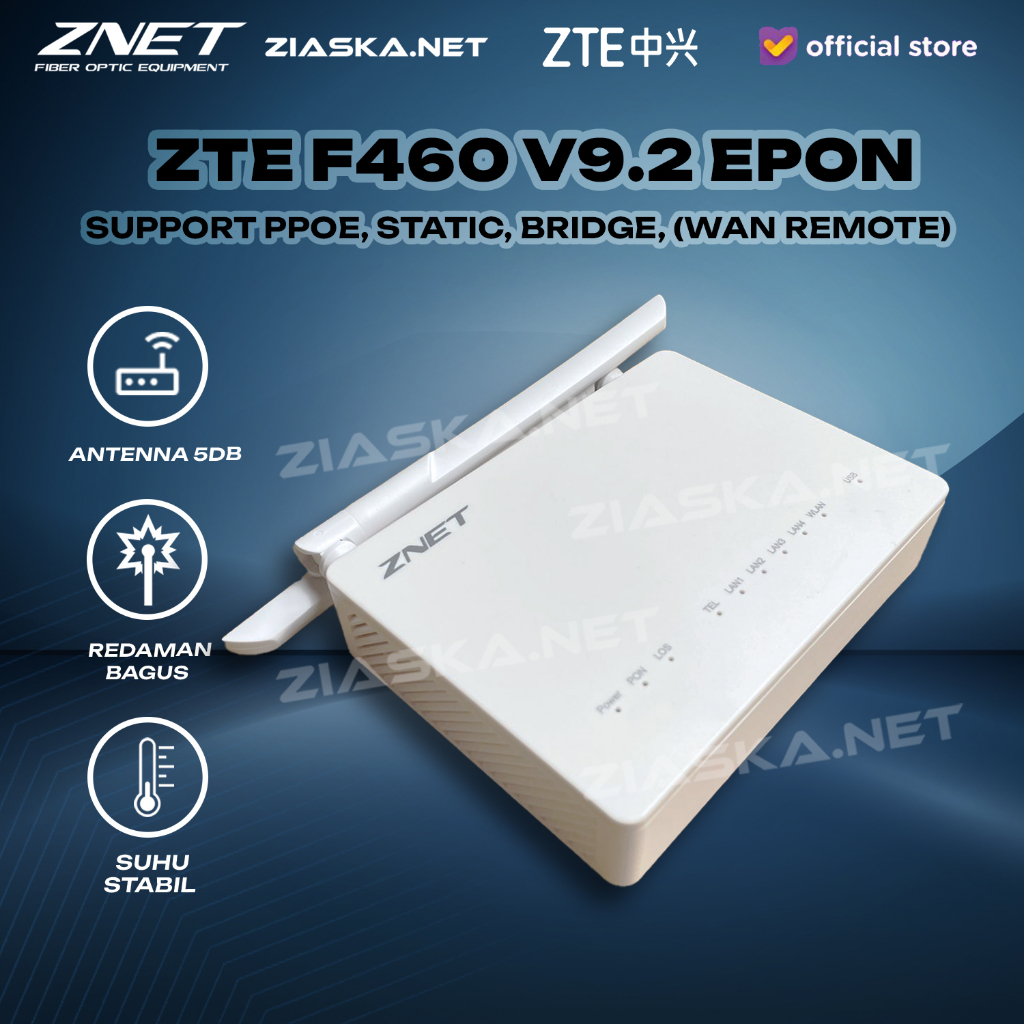 New EPON zte F460-V9.2  (v9) Epon Onu Ont suport HSGQ HIOSO dan semua OLT EPON