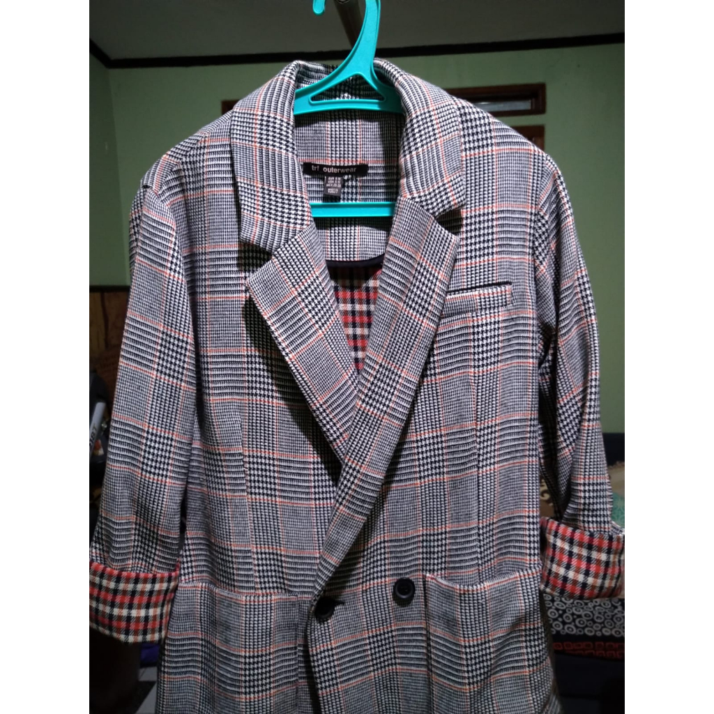 Blazer Zaraa Trf_outerwear dan Berska Second original