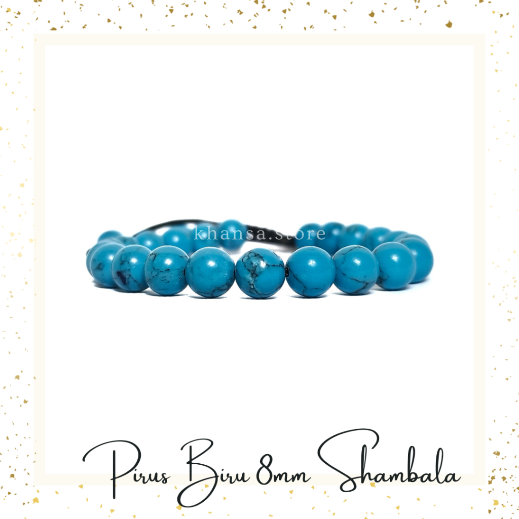 Gelang Batu Pirus Biru Natural Mewah Top Quality Perhiasan Aksesories Gelang Premium