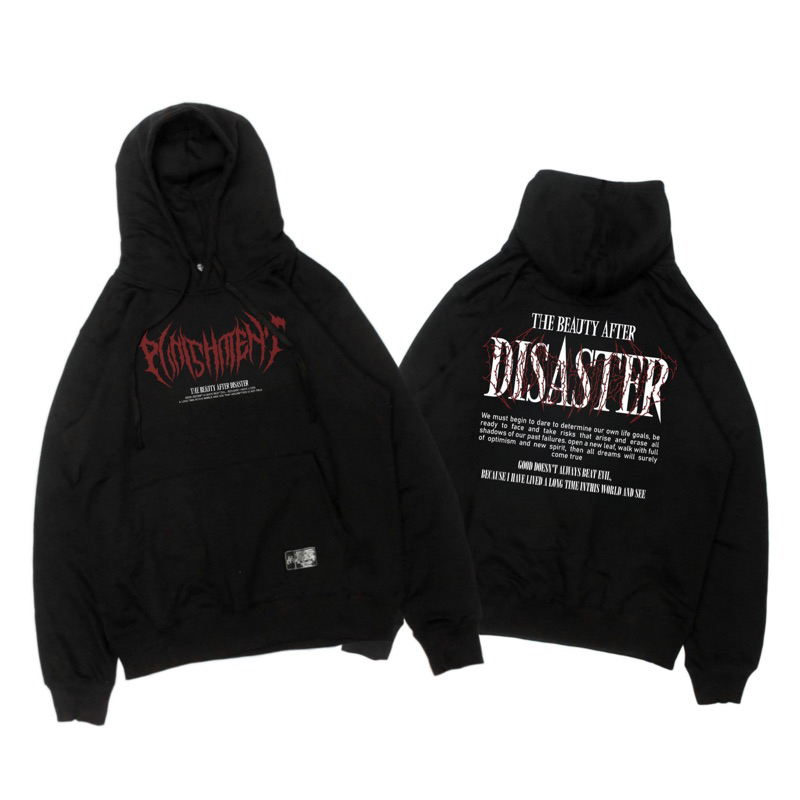 Sweater jaket hoodie pria wanita distro bahan flecee tebal original punishment