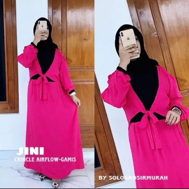 JINI DRESS CRINCLE AIRFLOW LD 110CM