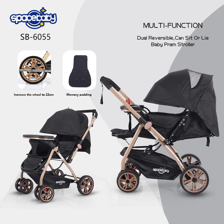 Stroller Spacebaby sb6055 Kereta Bayi Space Baby SB 6055 Bisa Hadap Ibu