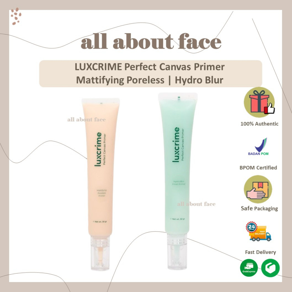 LUXCRIME Perfect Canvas ORIGINAL | Luxcrime Primer ORIGINAL | Allaboutface