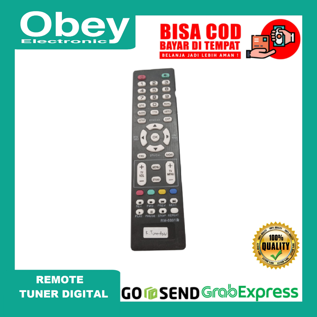 Remote Tuner Tv Digital 8891