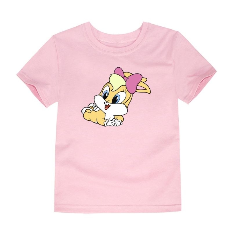 Kaos Anak Bunny Girls Baju Anak Lengan Pendek Atasan Anak Perempuan Kaos Oblong Anak 2-16Th Cod