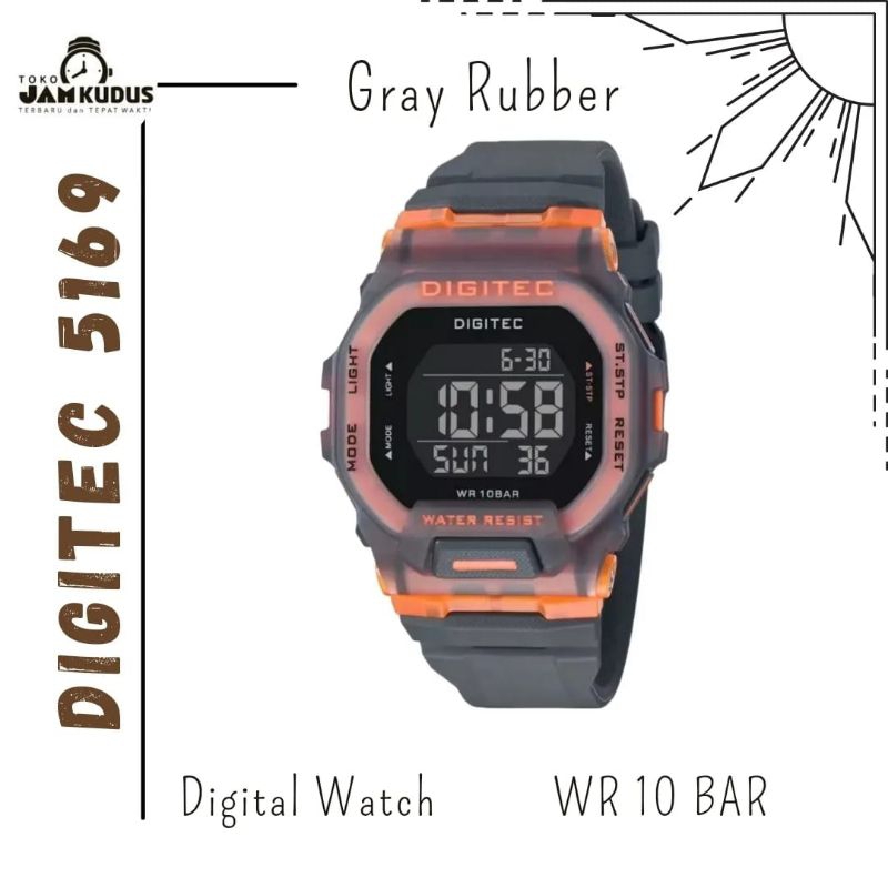 JAM DIGITAL PRIA DIGITEC 5169 ORIGINAL GRAY ORANGE