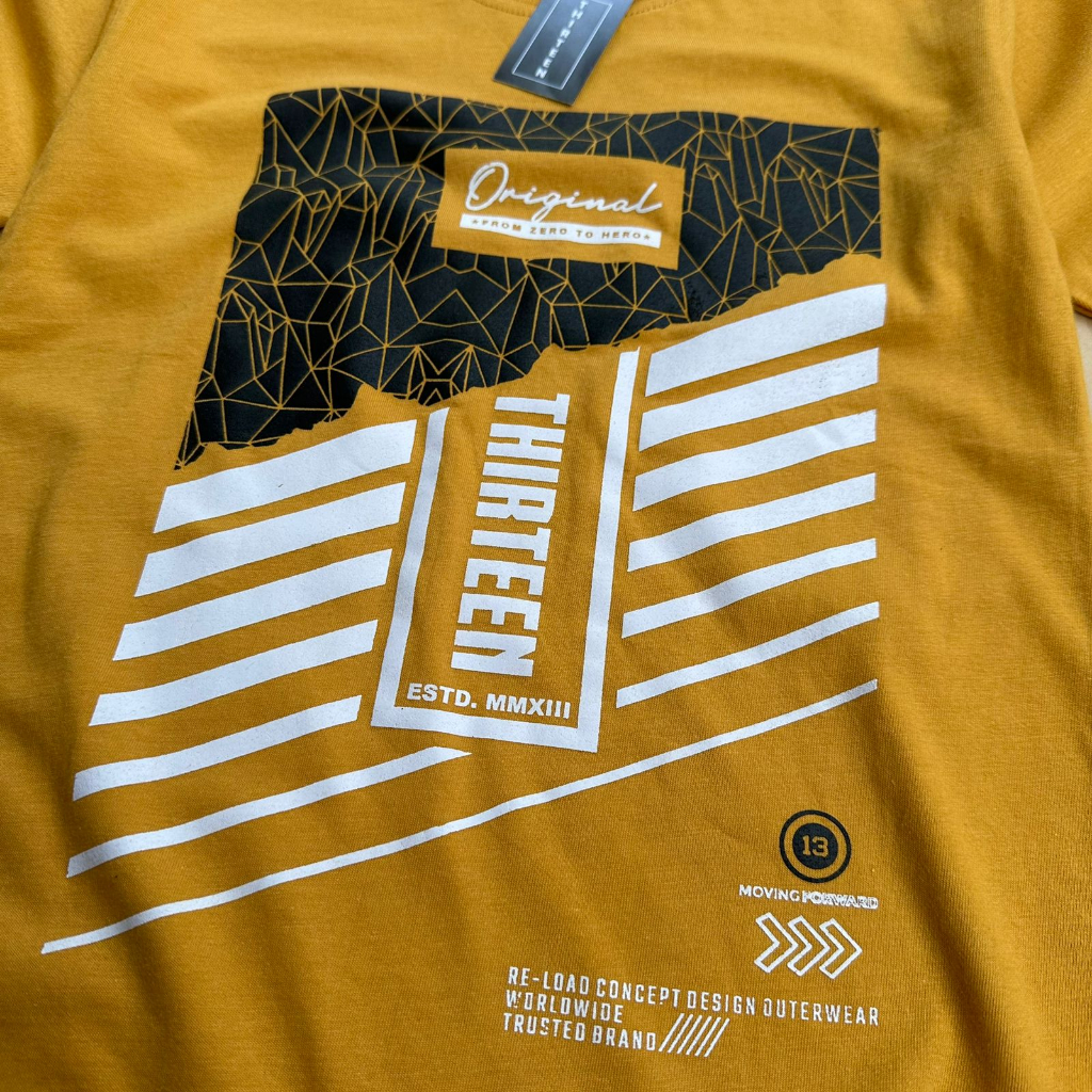 KAOS DISTRO ANAK THIRTEEN MUSTARD RE-LOAD / D.SHELTER