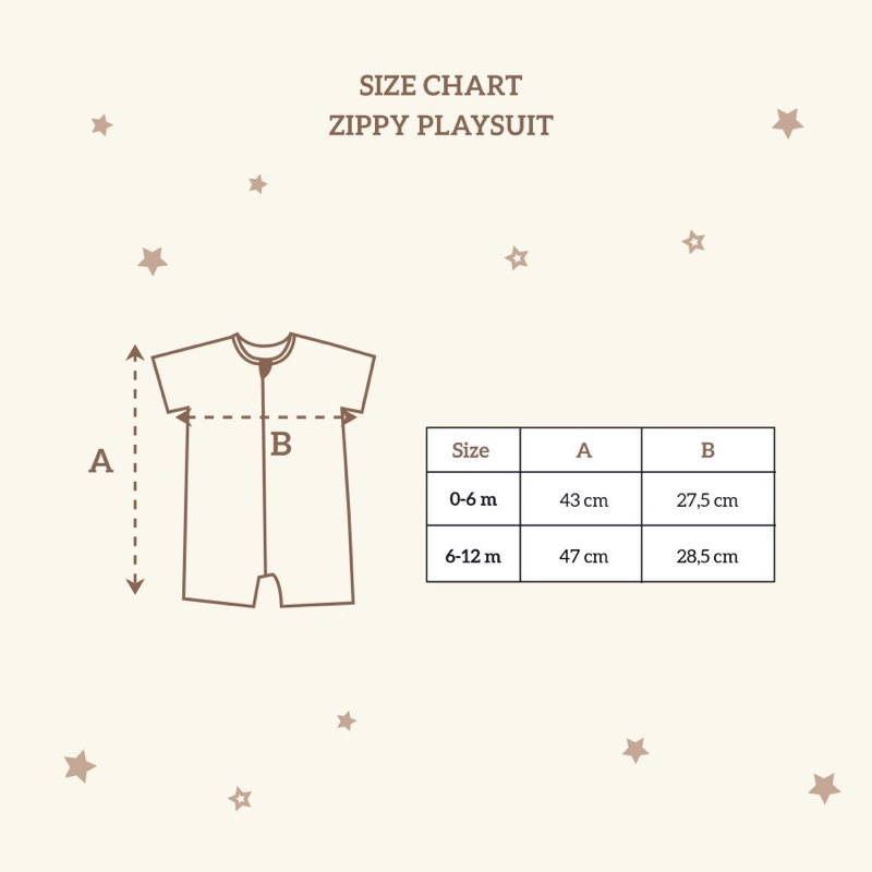 Little Palmerhaus Zippy Playsuit 5.0 / Jumper Romper Bayi Resleting