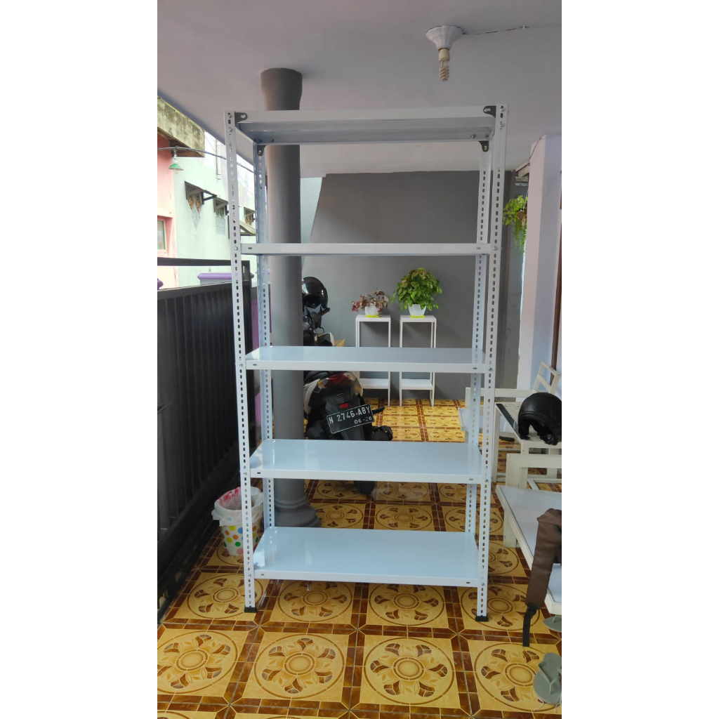 Rak Besi Premium Besi Tebal - Rak Besi serbaguna - Rak Besi Knock down panjang 120 cm