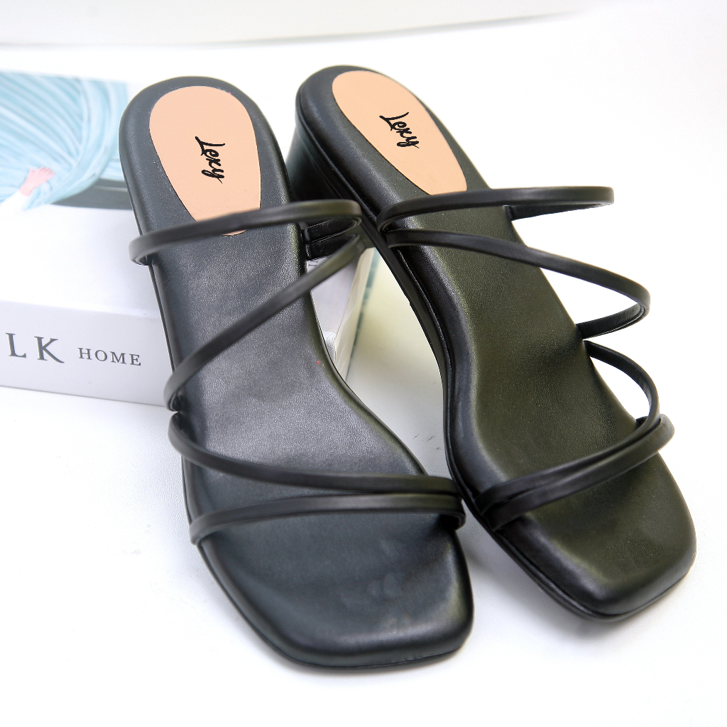 Lexy FLO Sandal  Block Heels Tali Wanita Hak Tahu 5 CM Chuncky