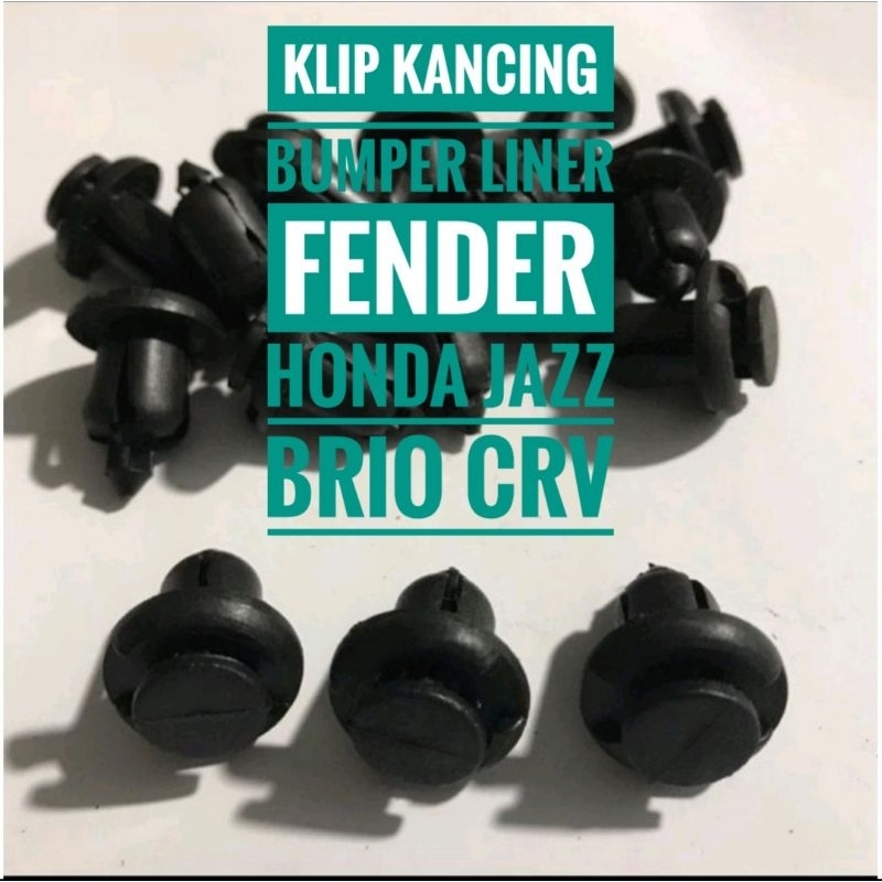 Clip Klip Kancing Bumper Inner Liner Fender Mobil Honda Jazz Brio Crv