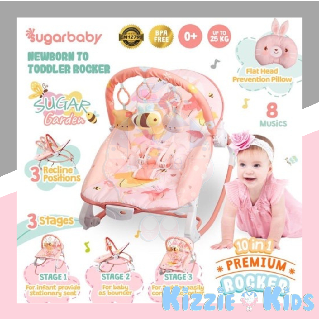 Sugar Baby Bouncer 10 in 1 Premium Rocker