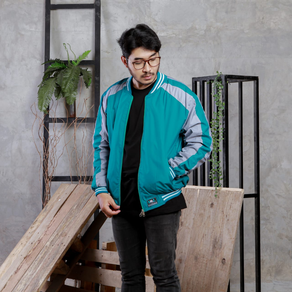 Justrue Jaket Pria Bolak Balik Jacket Bomber Pria Tosca