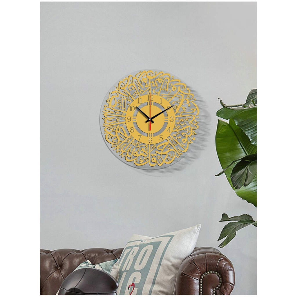 [PROMO] JAM DINDING JUMBO AKRILIK/HIASAN DINDING KALIGRAFI/MIROR ESTETIK "JAM ISLAMI" JAM KALIGRAFI