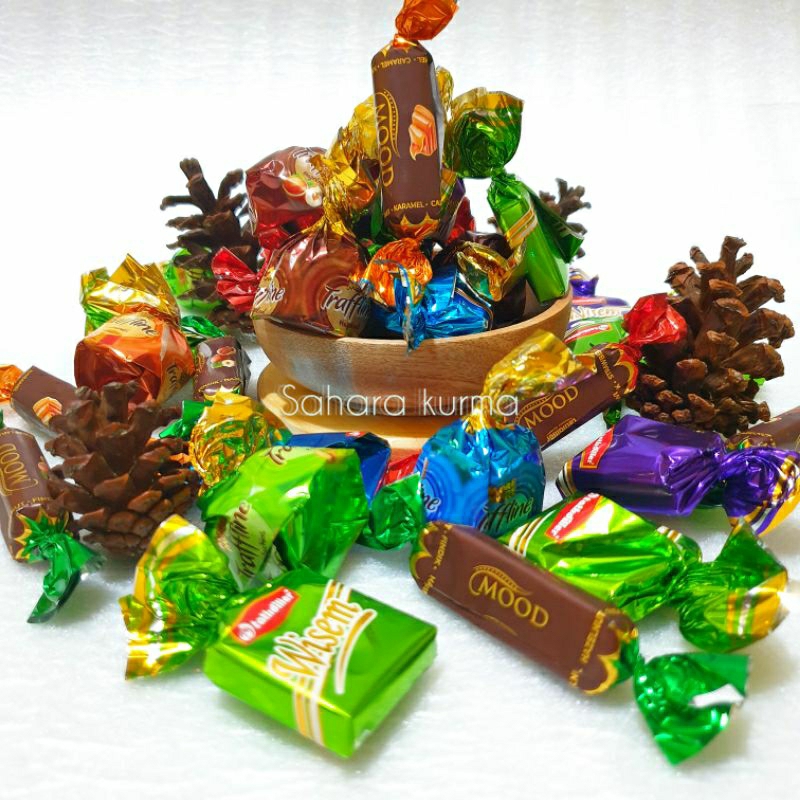 

Coklat turki merk AKSU selection mixs 500gram