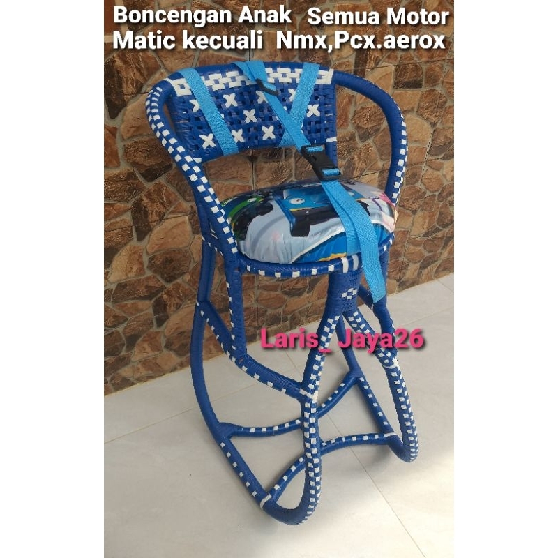 Boncengan Anak motor matic FULLANYAMAN free SABUK pengaman / Dudukan Anak Motor Matic / Kursi matic 