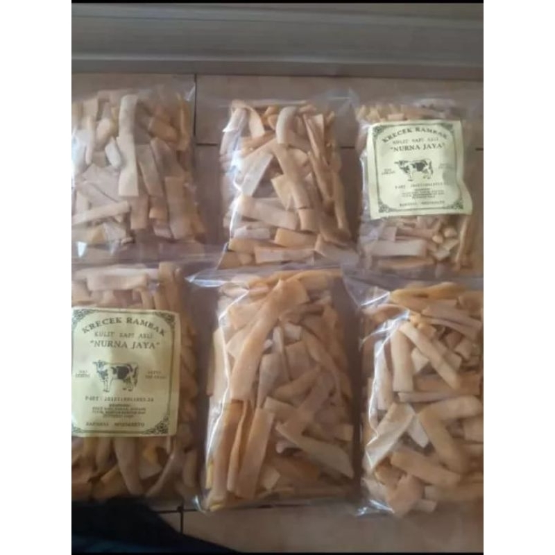 

(250gr)krecek rambak kulit sapi asli stik tipisan/stik lebar