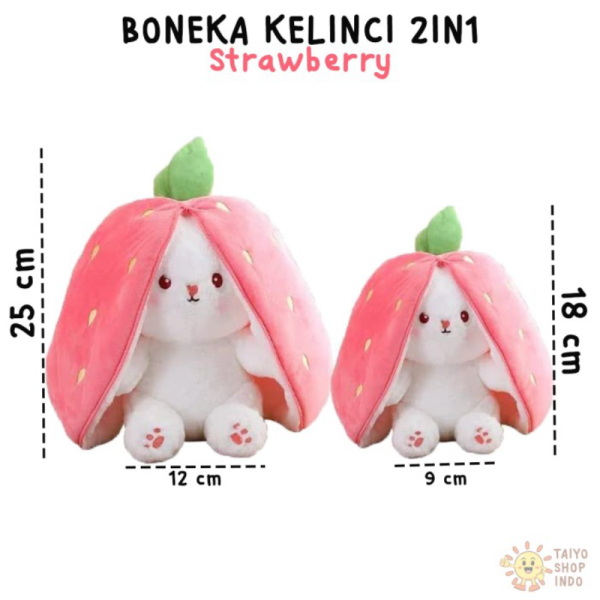 

Limited Stuffed Jual Doll 2in1 TAIYO - Kelinci Boneka Strawberry Rabbit 18cm Carrot Strawberry Toys